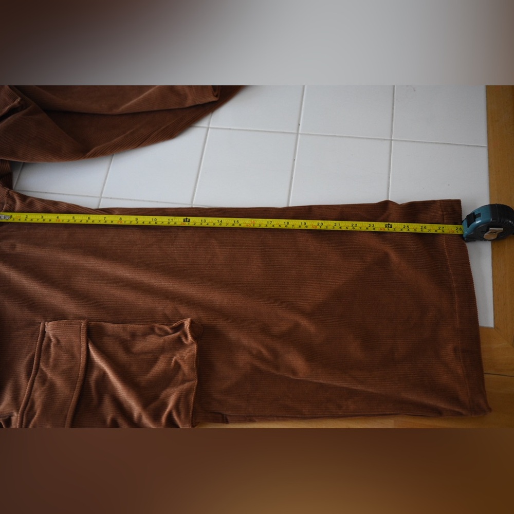 Wide Leg Women’s Corduroy Cargo Pants Size 0X Cider - Picture 10 of 12